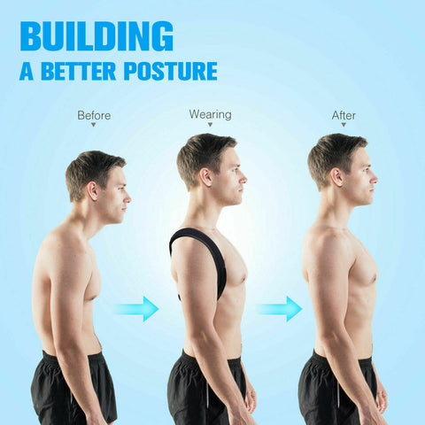 Posture Corrector | Upper Back Pain Brace | Clavicle Support Back Straightener