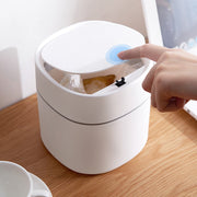 Mini Desktop Trash Can With Lid for Sale